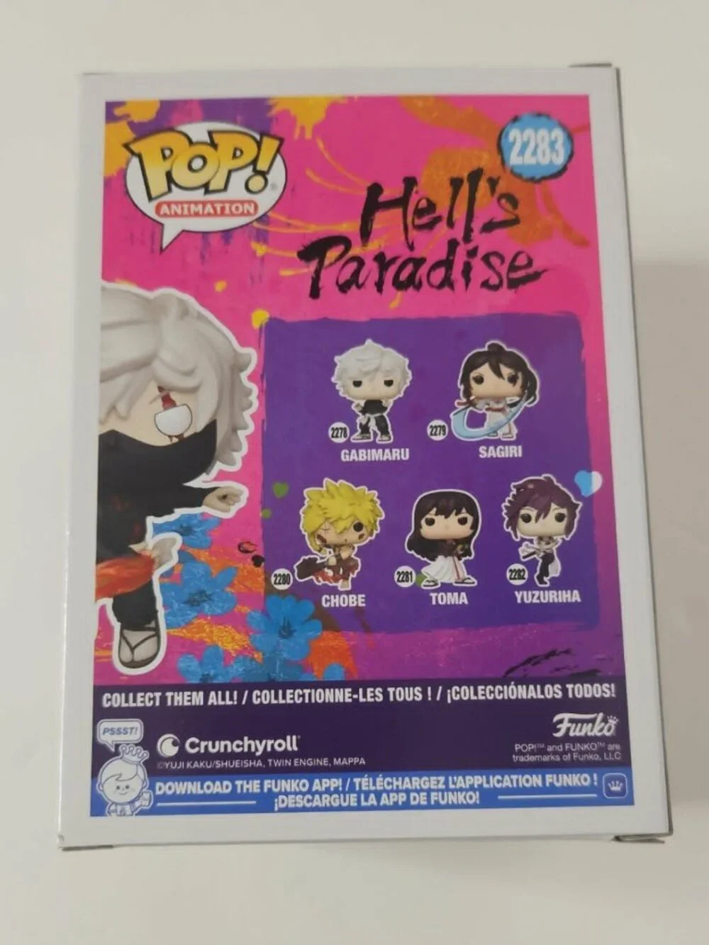 Rare Funko Pop Gabimaru #2283 CHASE Hell's Paradise Hologram + Protector - Picture 7 of 7